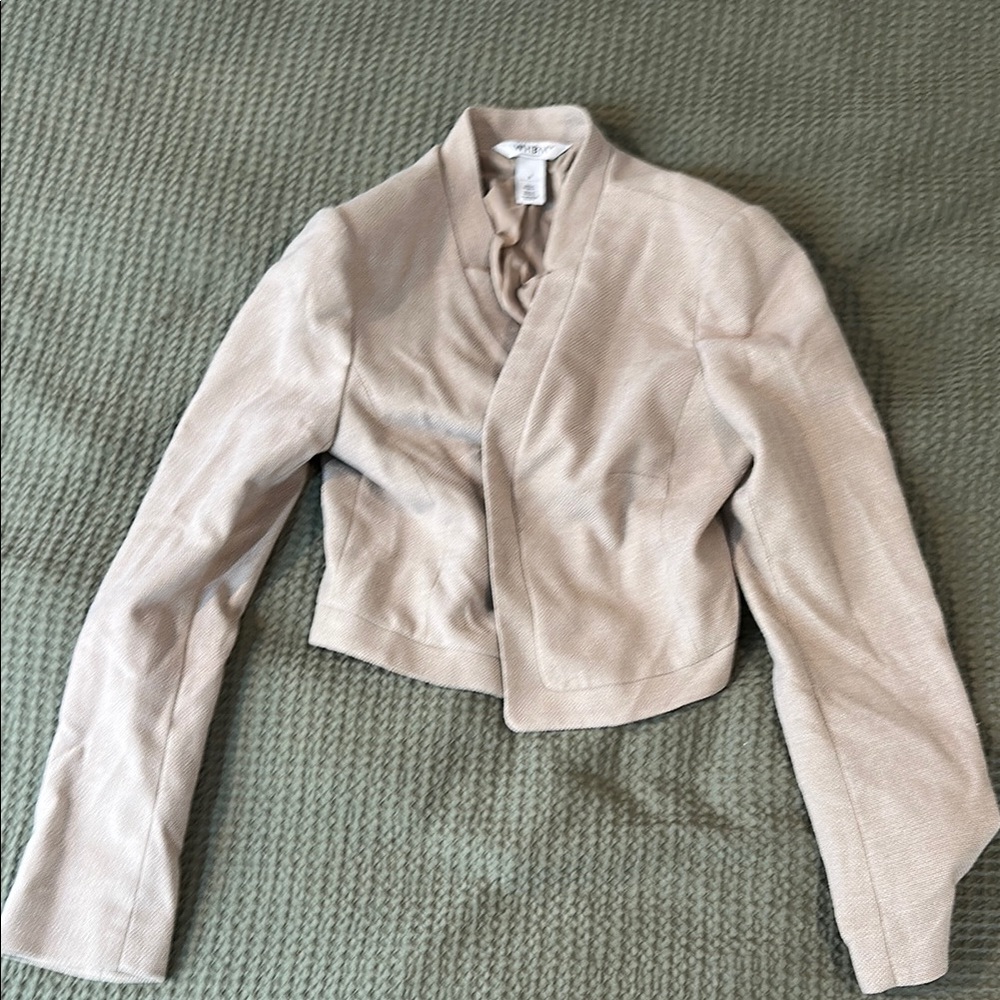 White House Black Market Tan Blazer Elegant Suit Jacket